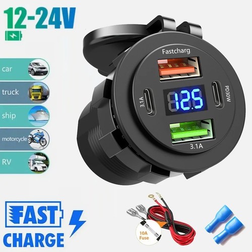 12v 24v dual usb - 12v-24v, car