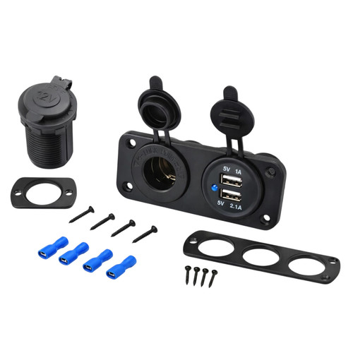 12v car dual usb charger - 12v,