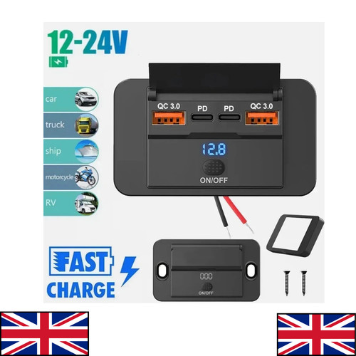 Car 12v 24v type c - 12v-24v, pd
