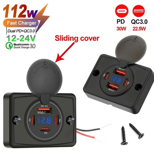 Car 12v 24v type c - dc,