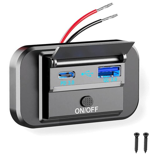 12v 24v type - c, port