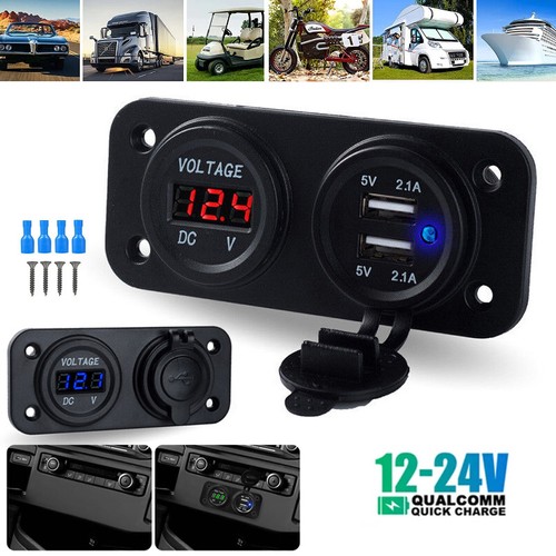 12v 24v dual usb port - dual,