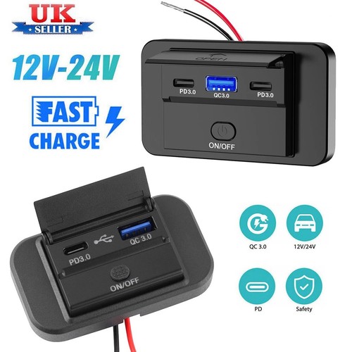 Car usb pd3 qc3 - usb, fast