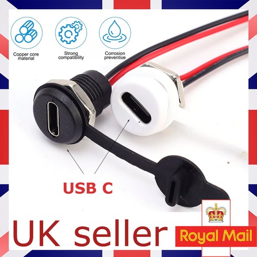 Usb panel mount socket pin - panel,